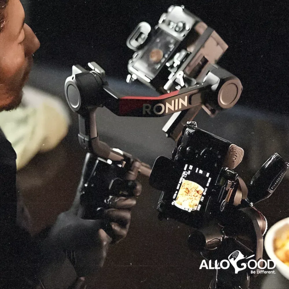 Tournage food professionnel avec stabilisateur DJI Ronin – Allogood agence food marketing